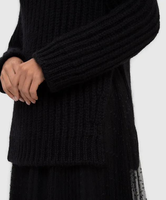 Red Valentino Maglione in lana nera WR0KC11B66N