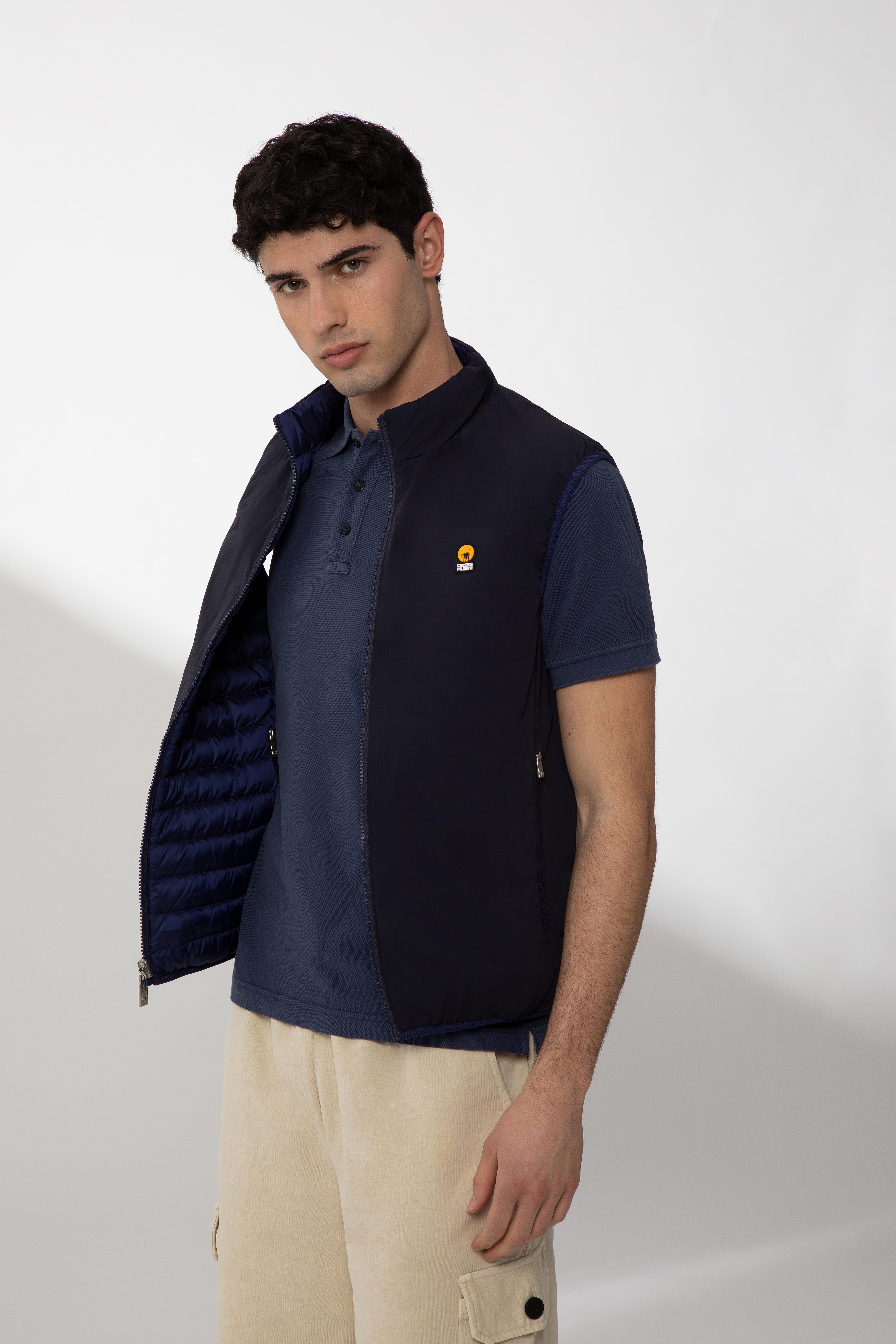 REMEL – Gilet reversibile blu