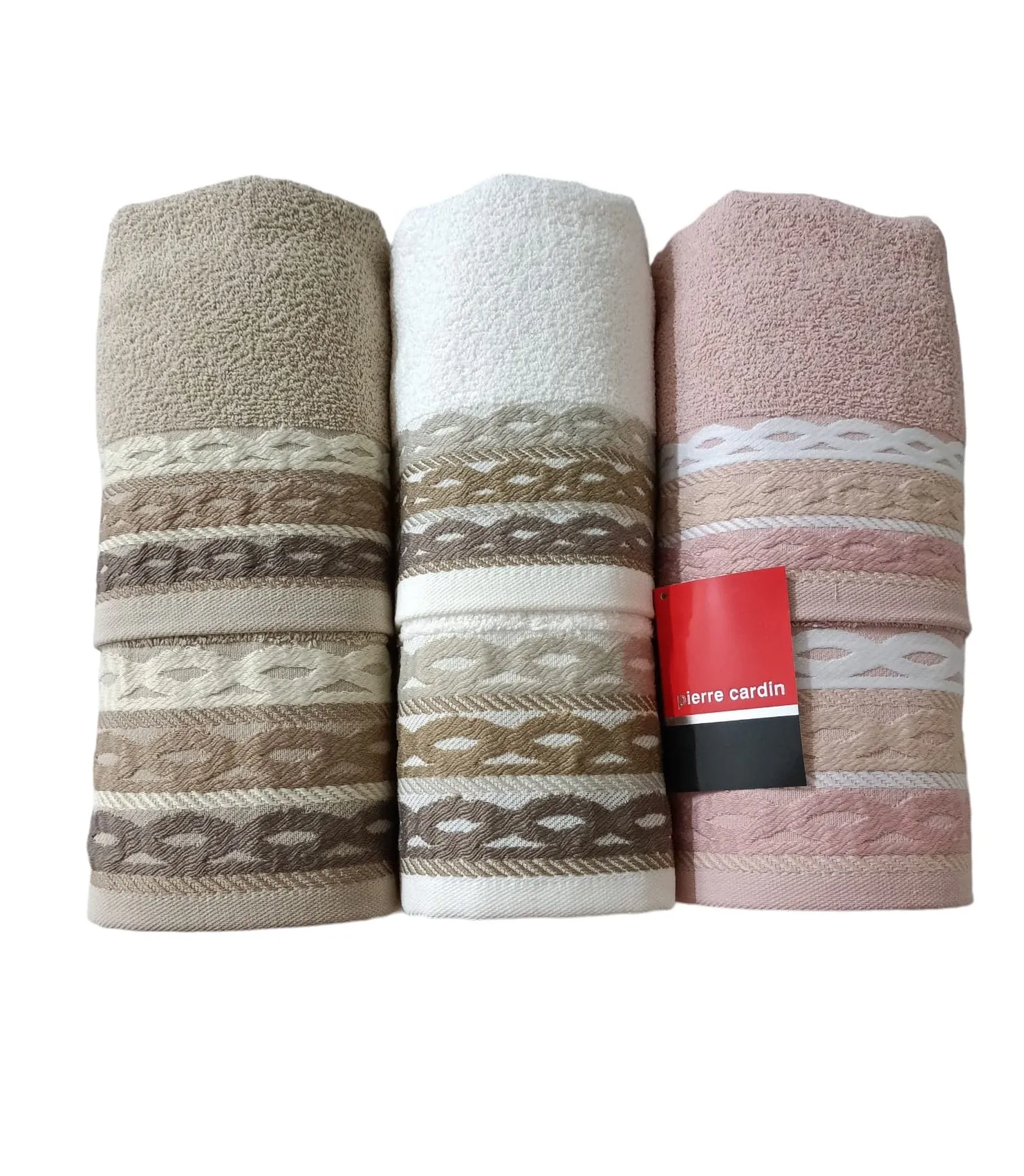 Set Asciugamani 3+3 Pierre Cardin Bavaro  Spugna di Cotone