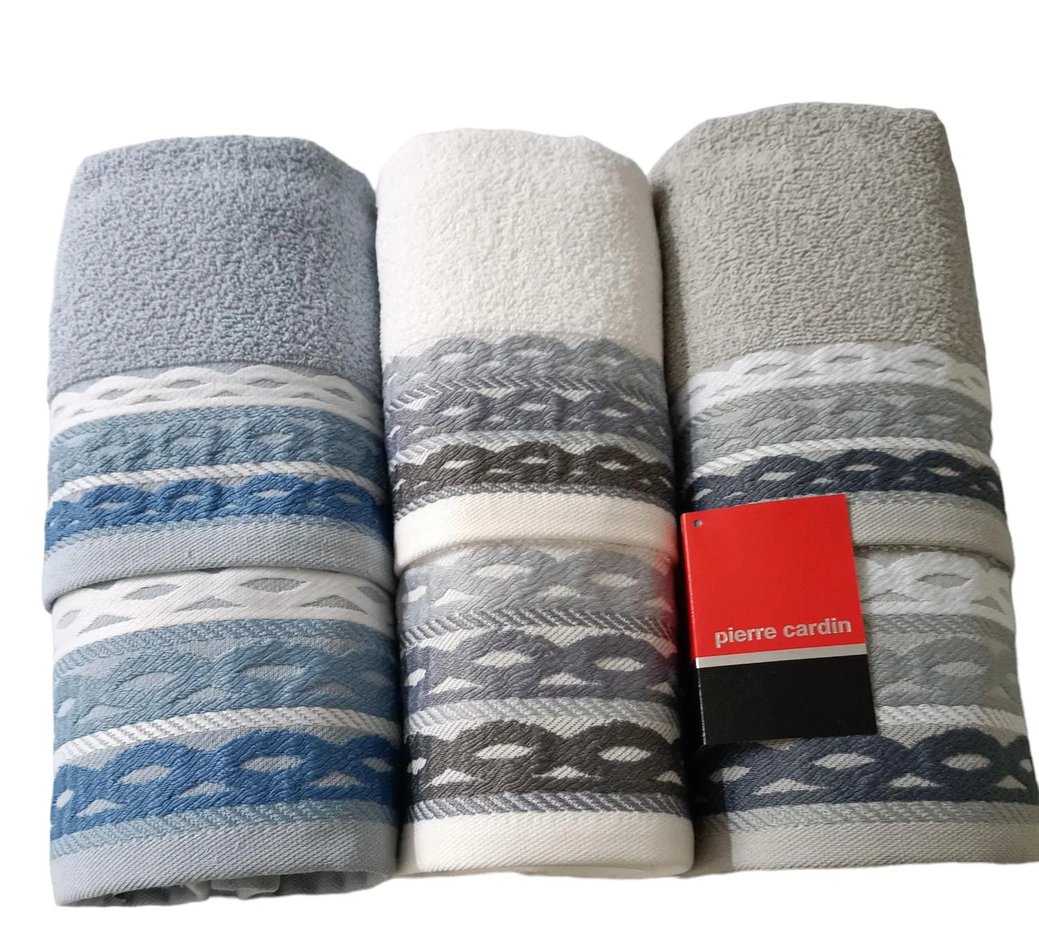 Set Asciugamani 3+3 Pierre Cardin Bavaro  Spugna di Cotone