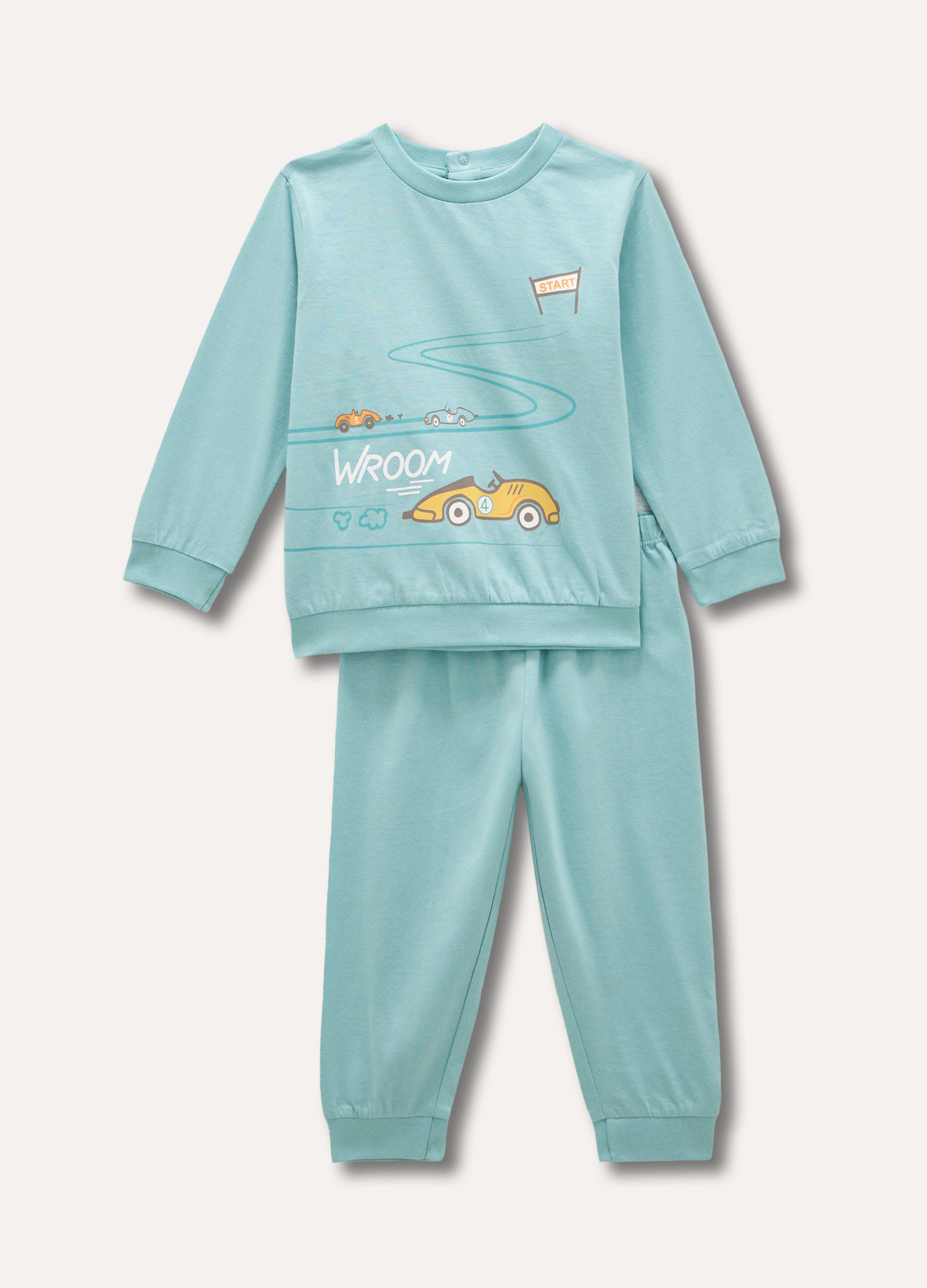 Set pigiama in puro cotone neonato