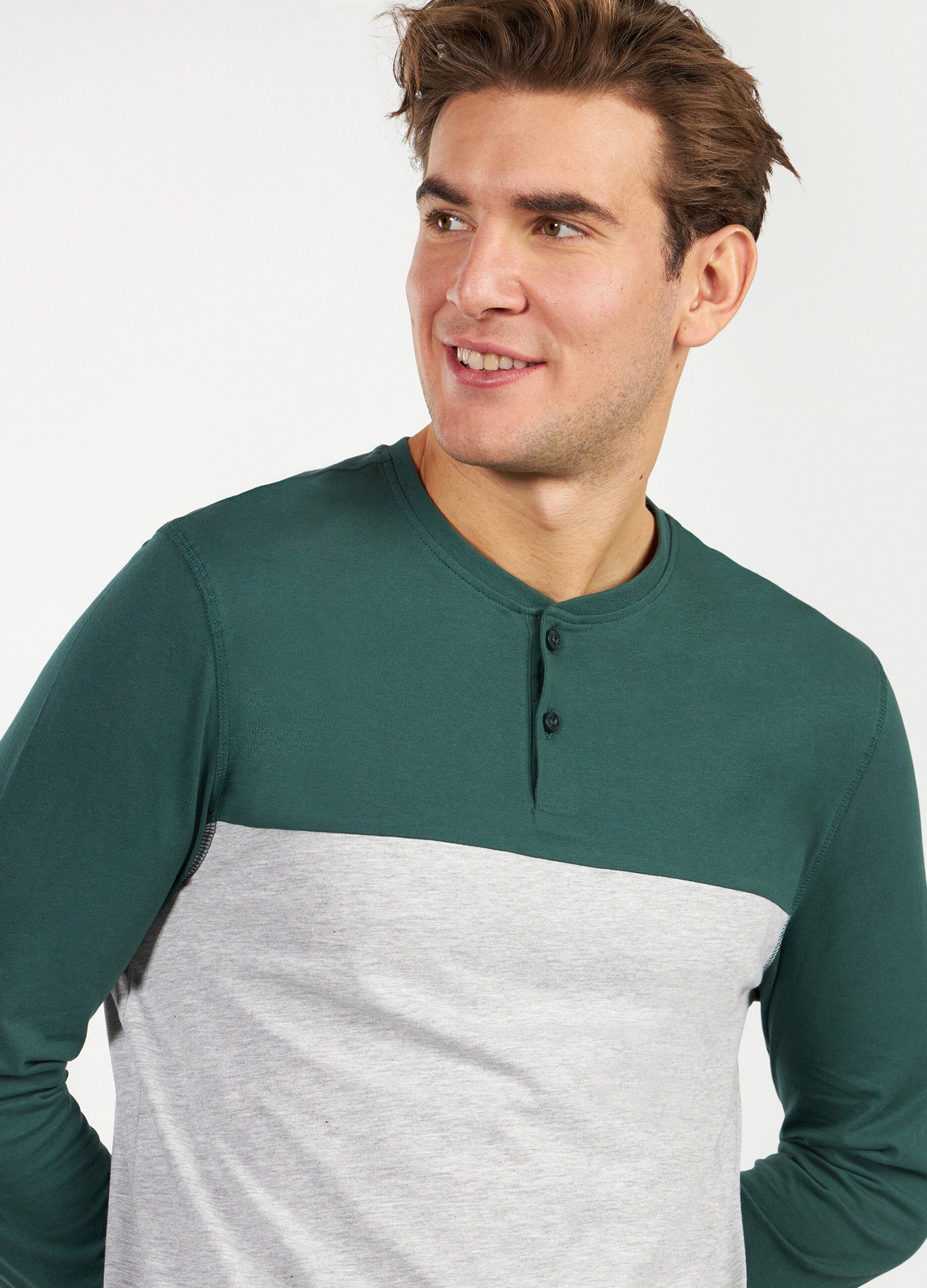 Set pigiama lungo in cotone uomo
