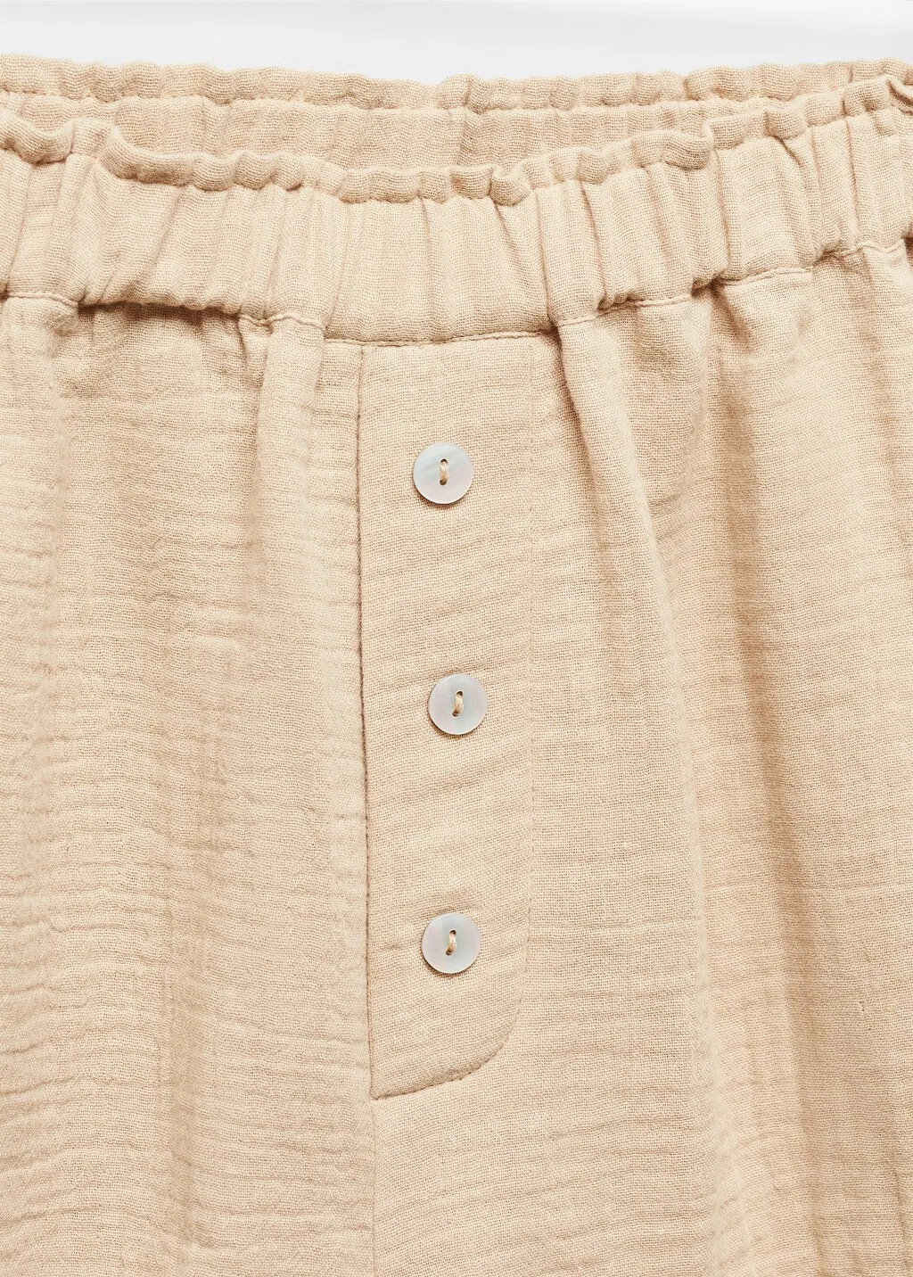 Short pigiama cotone garzato