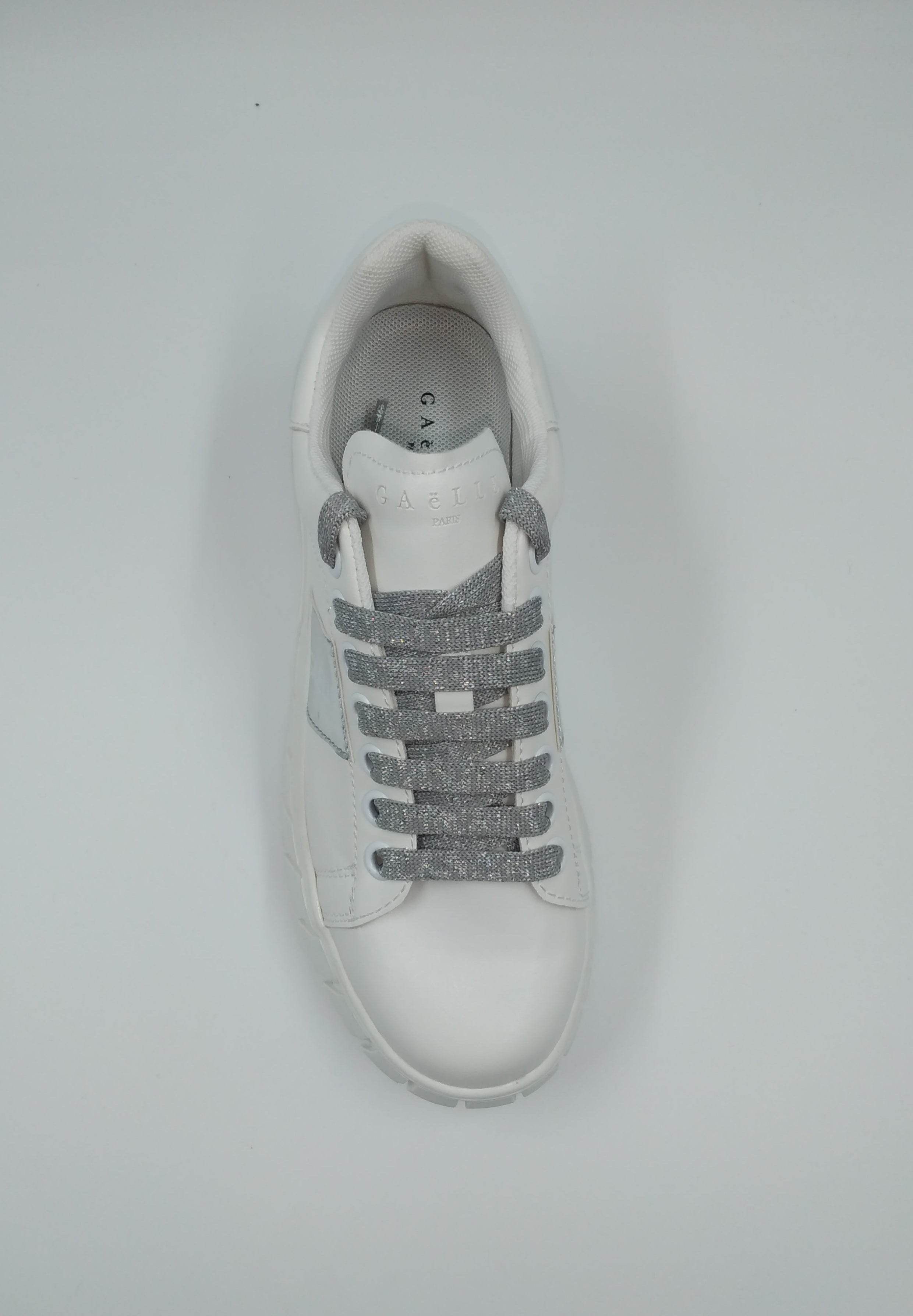 SNEAKERS CON INSERTI ARGENTO