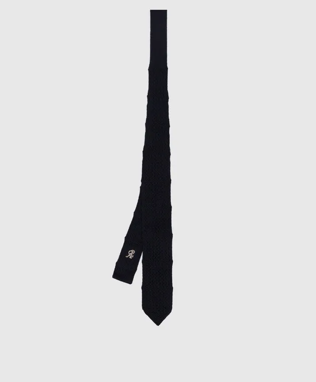 Stefano Ricci Cravatta per bambini in cashmere blu scuro YCRMTSR2600