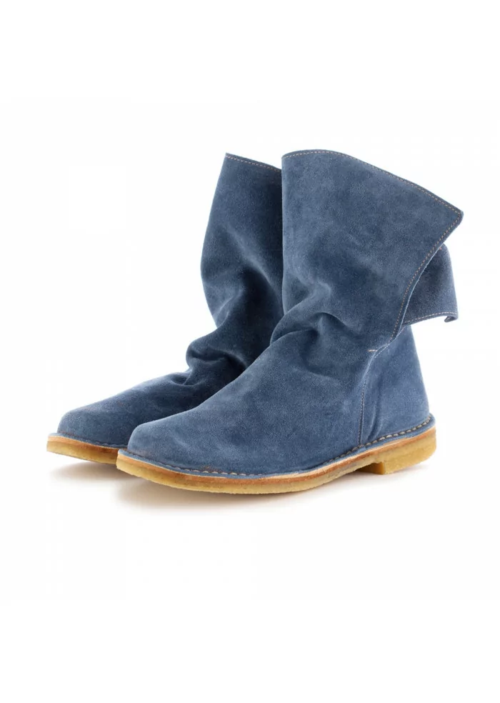STIVALI DONNA MANUFATTO TOSCANO VINCI | BLU SCAMOSCIATO