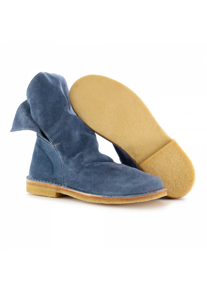 STIVALI DONNA MANUFATTO TOSCANO VINCI | BLU SCAMOSCIATO
