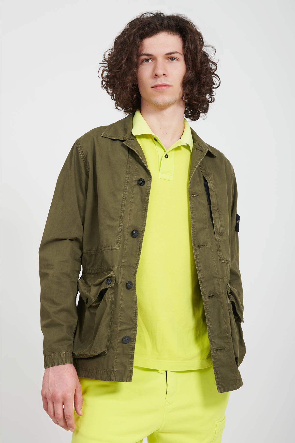 STONE ISLAND giacca in tela smerigliata