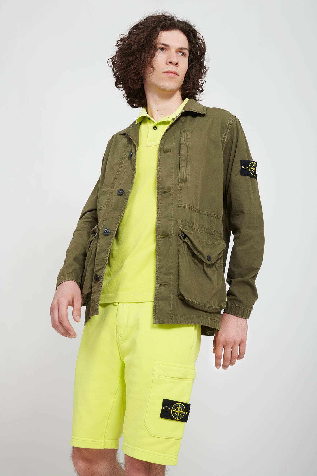 STONE ISLAND giacca in tela smerigliata