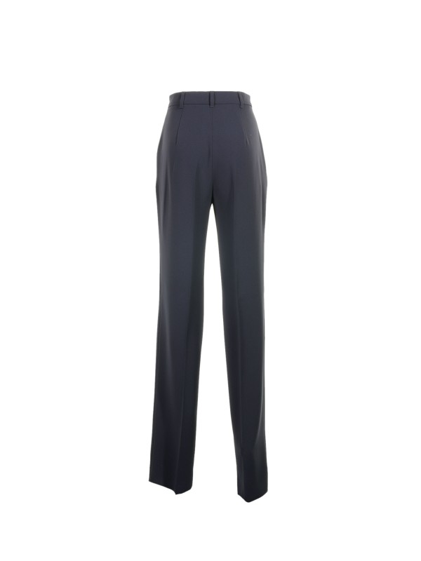 Straight high-waisted trousers