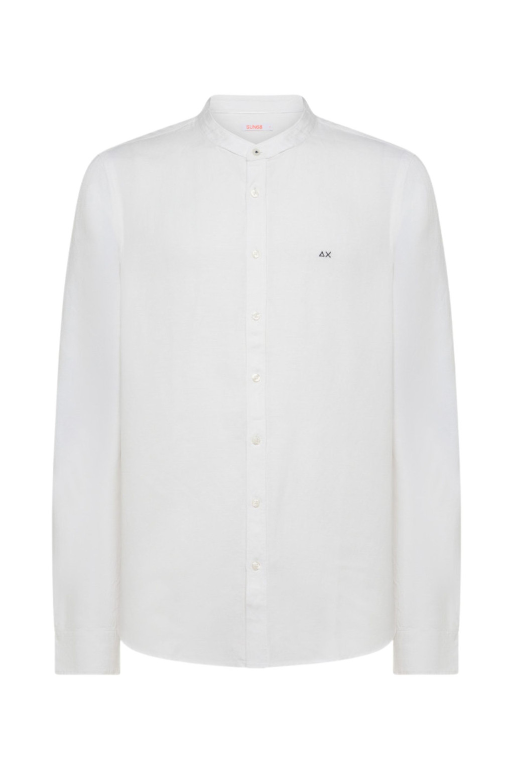 SUN 68 CAMICIA LINO COREA L/S BIANCO PANNA S34104