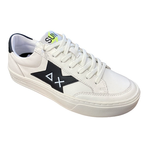 Sun68 Sneaker Skate low shoe in leather Z32125 0111 white-black