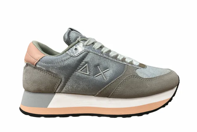 Sun68 women's sneakers Kate Shine Z31223 34 medium grey
