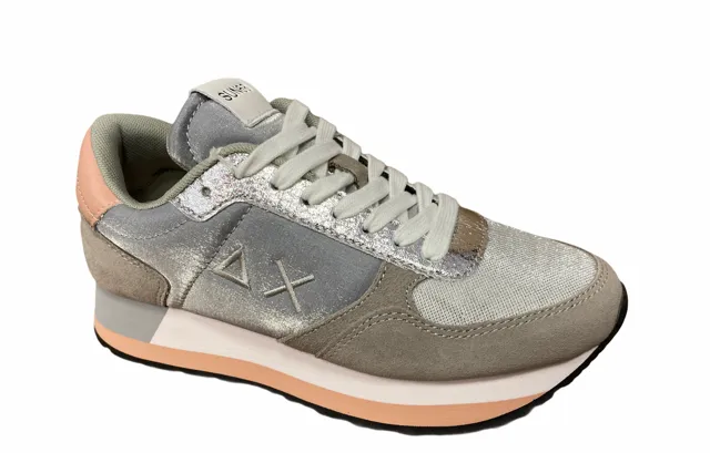 Sun68 women's sneakers Kate Shine Z31223 34 medium grey