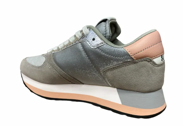 Sun68 women's sneakers Kate Shine Z31223 34 medium grey