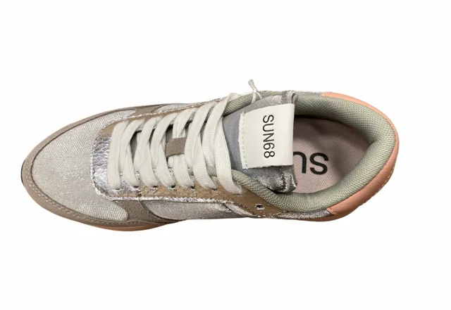 Sun68 women's sneakers Kate Shine Z31223 34 medium grey