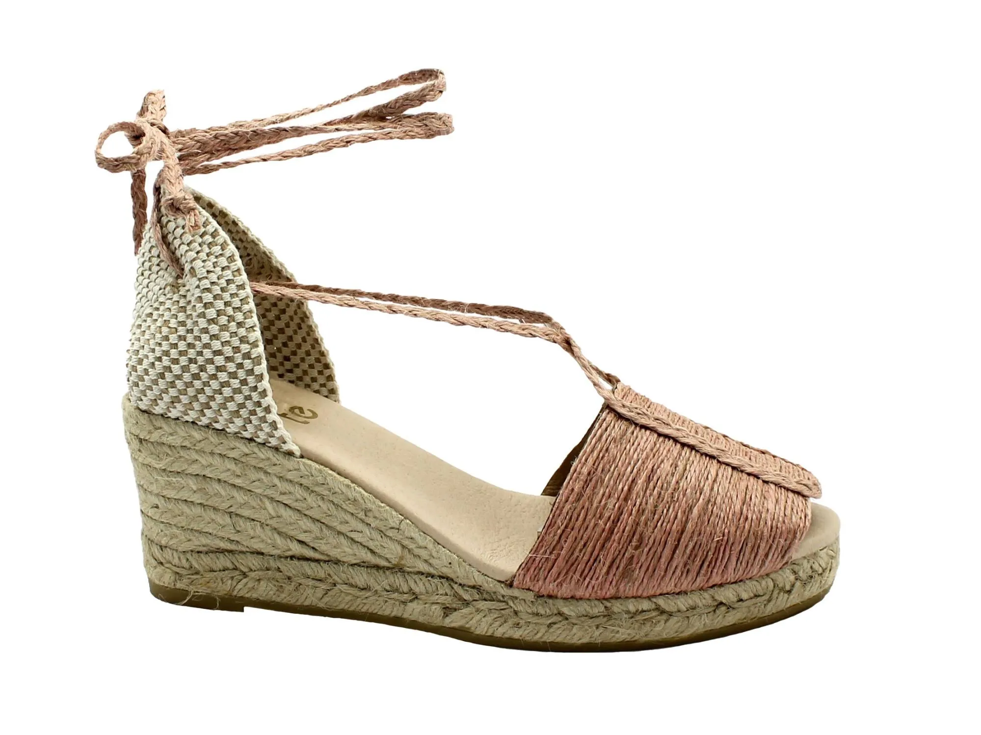 SUYUTE 6715 rosa scarpe sandali donna zeppa corda laccio espadrillas