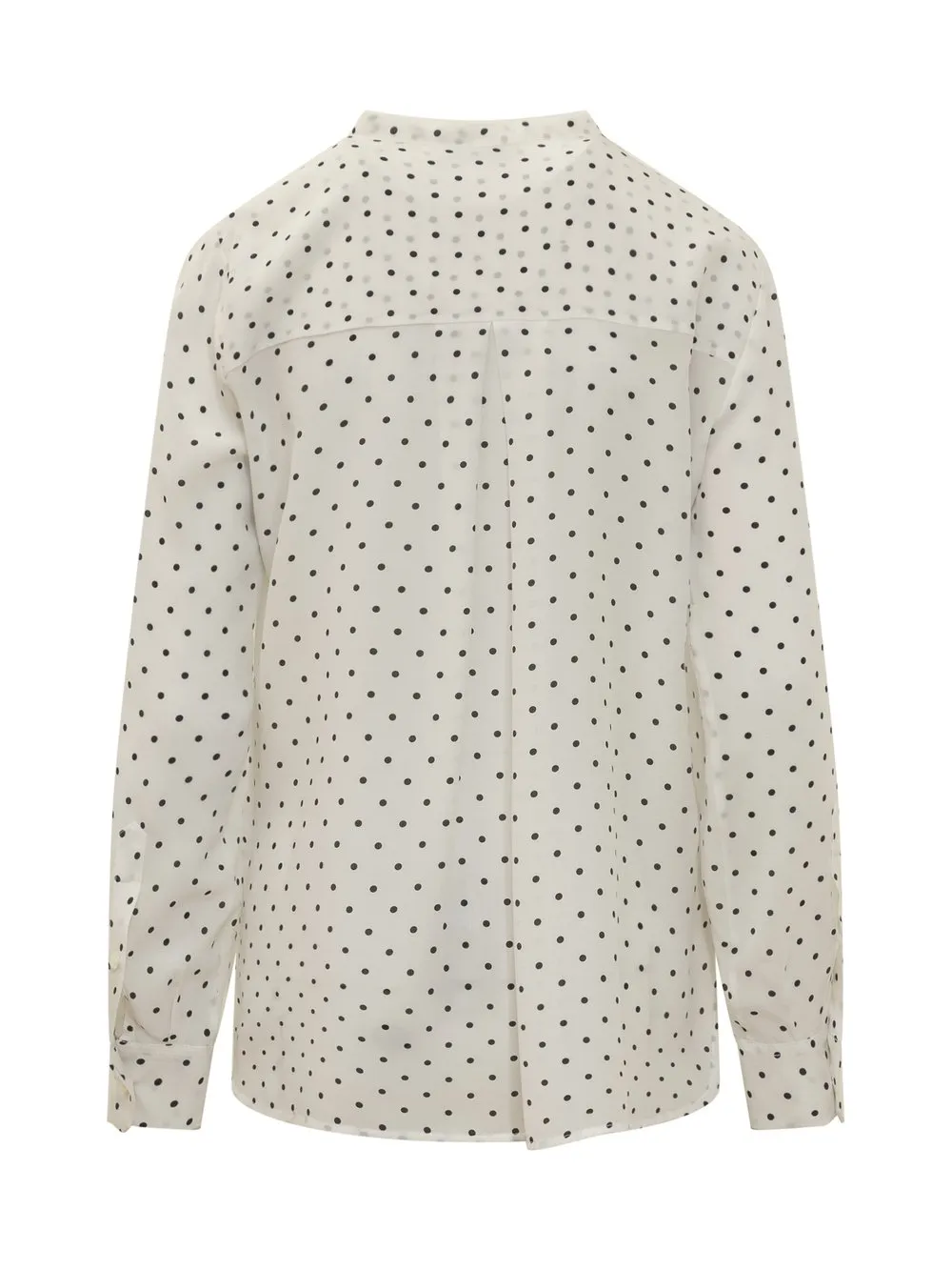 TRUE ROYAL Camicia in Seta con Motivo Pois  