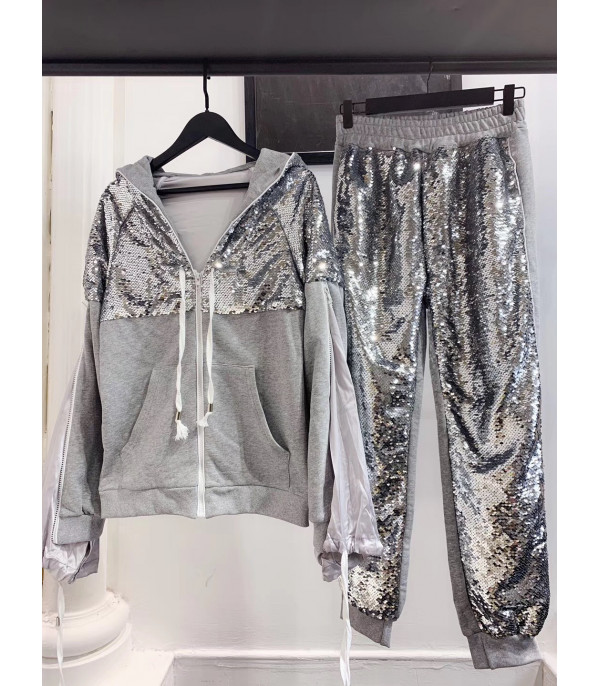 Tuta felpa sequin style