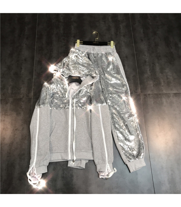 Tuta felpa sequin style