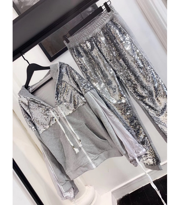 Tuta felpa sequin style