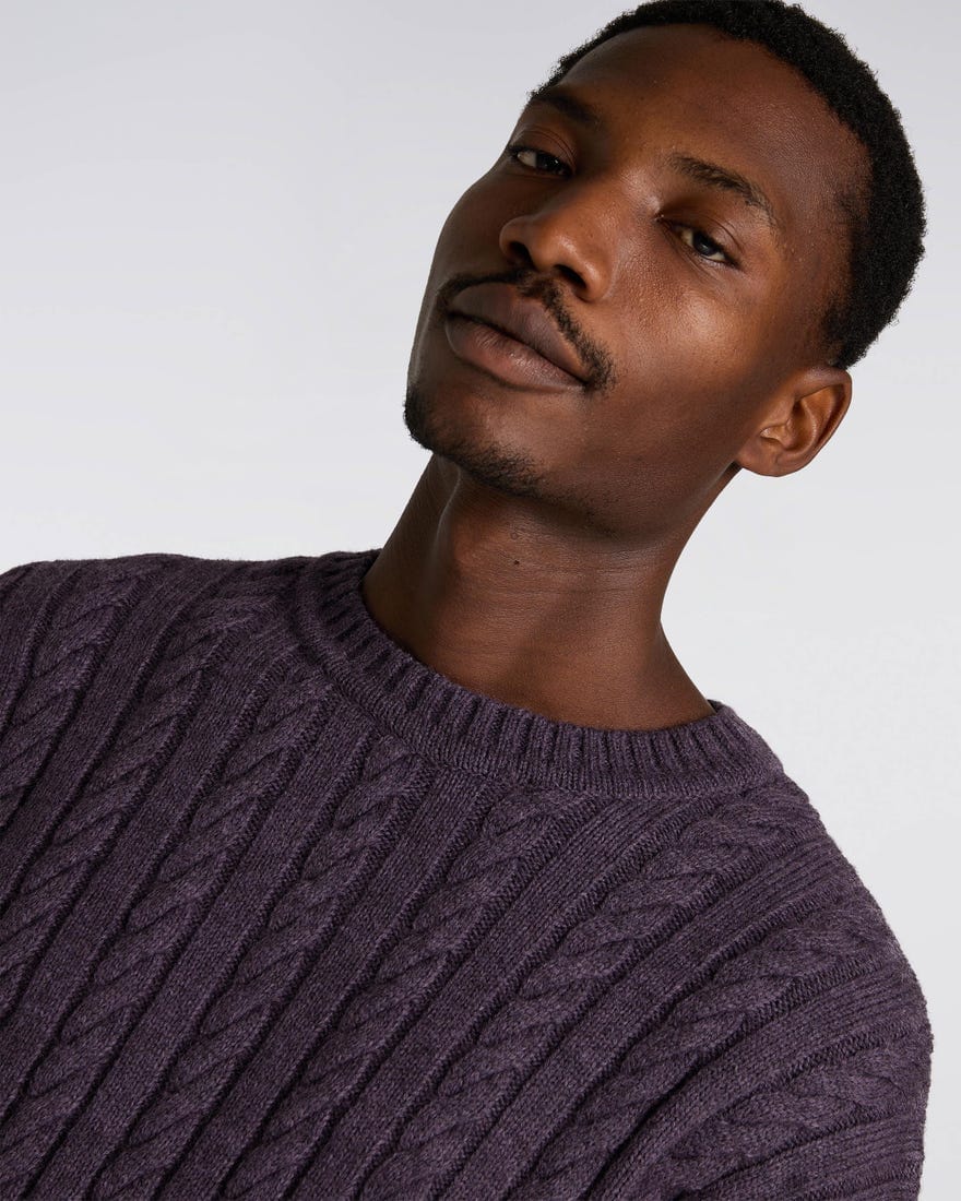 TWISTED CREW NECK SWEATER