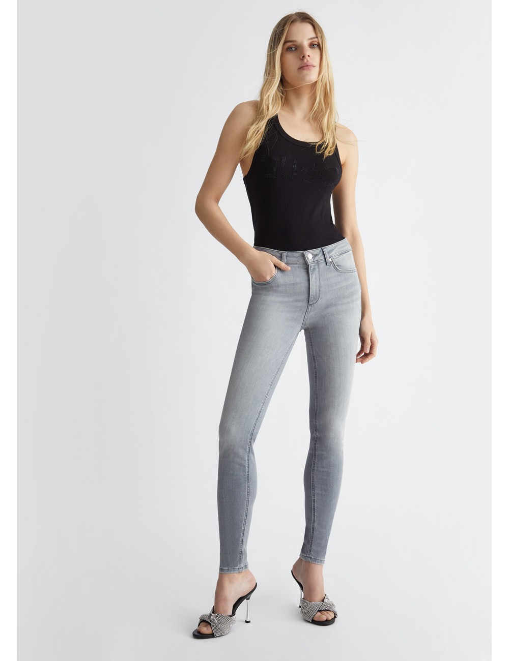 UXX037 88255 JEANS SKINNY BOTTOM UP LIU JO PANTALONE DENIM PANTALONI DONNA SLIM
