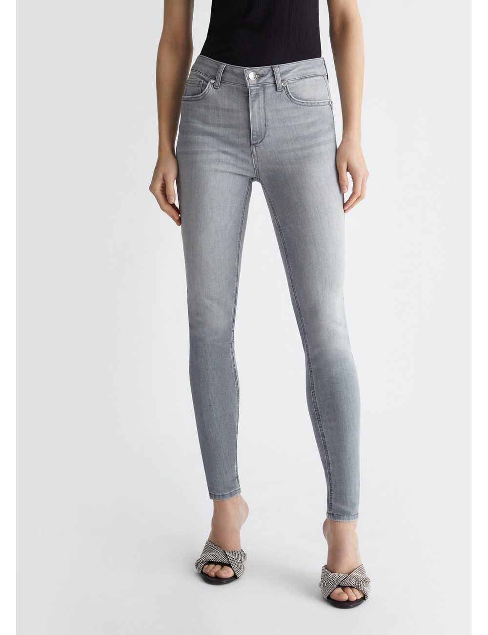 UXX037 88255 JEANS SKINNY BOTTOM UP LIU JO PANTALONE DENIM PANTALONI DONNA SLIM