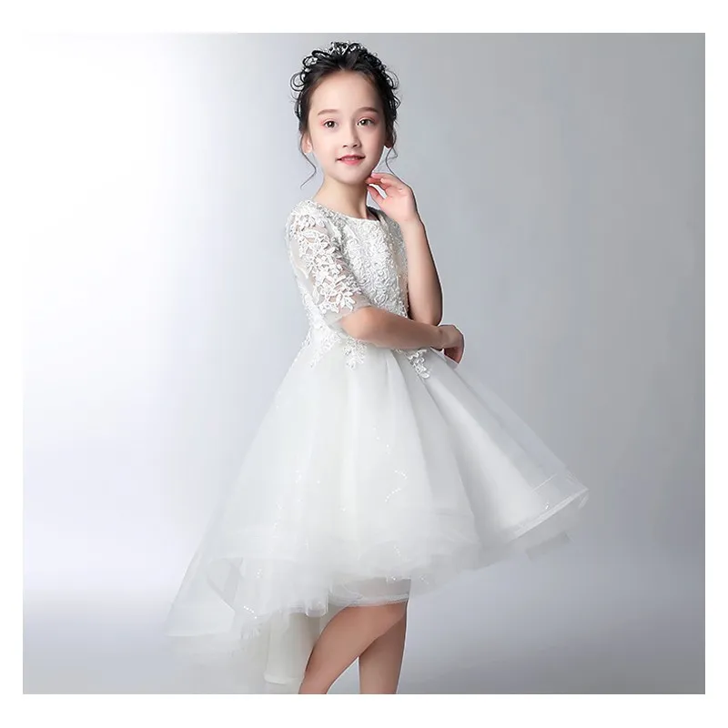 Vestito cerimonia bimba damigella bianco 100-160cm