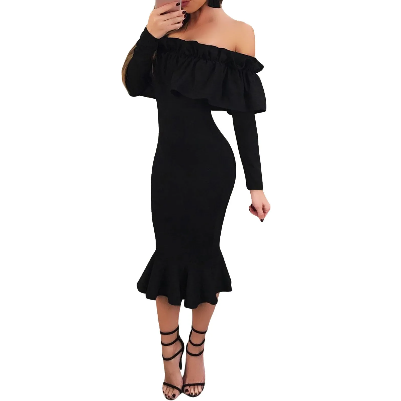 Vestito donna aderente gitana DL-2217