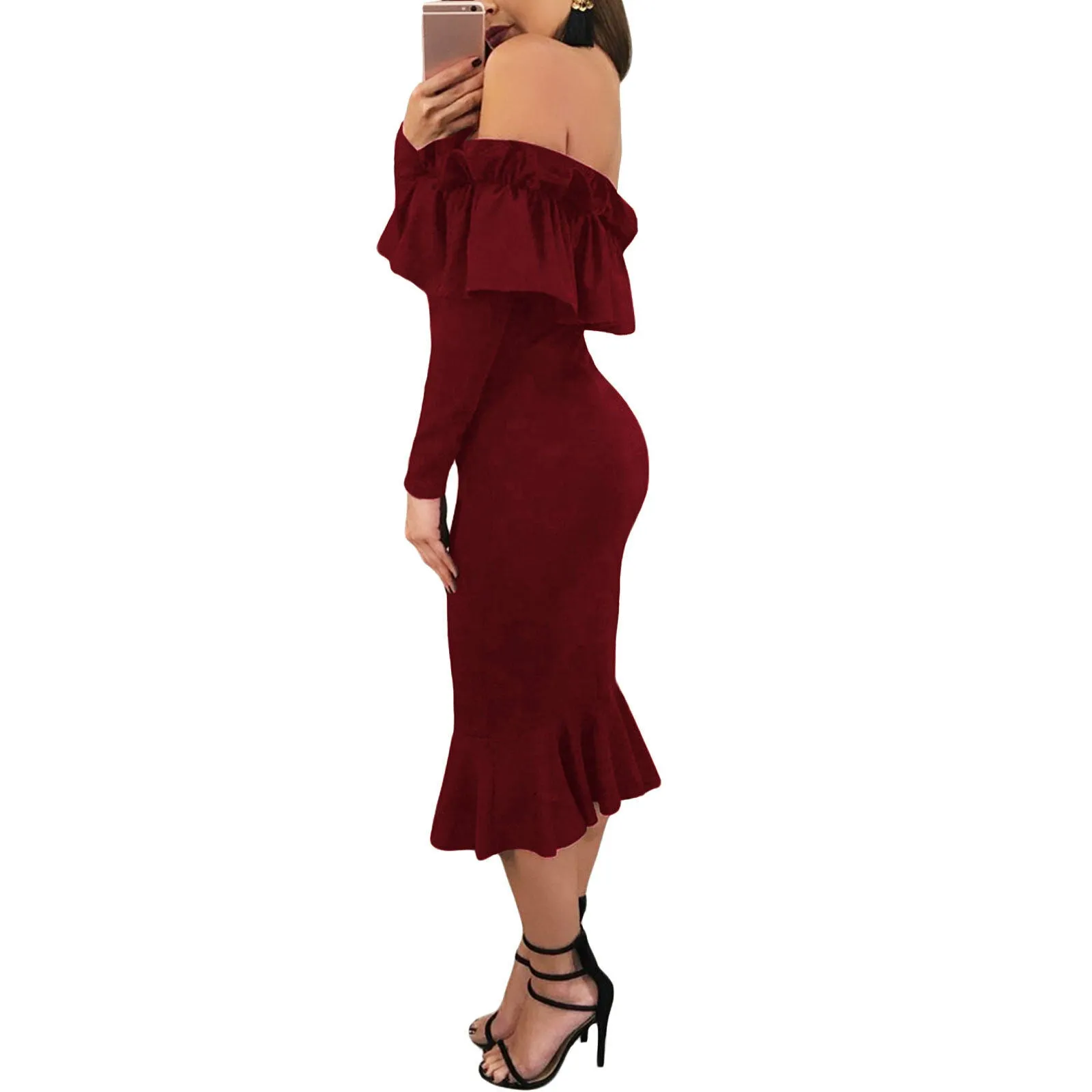 Vestito donna aderente gitana DL-2217