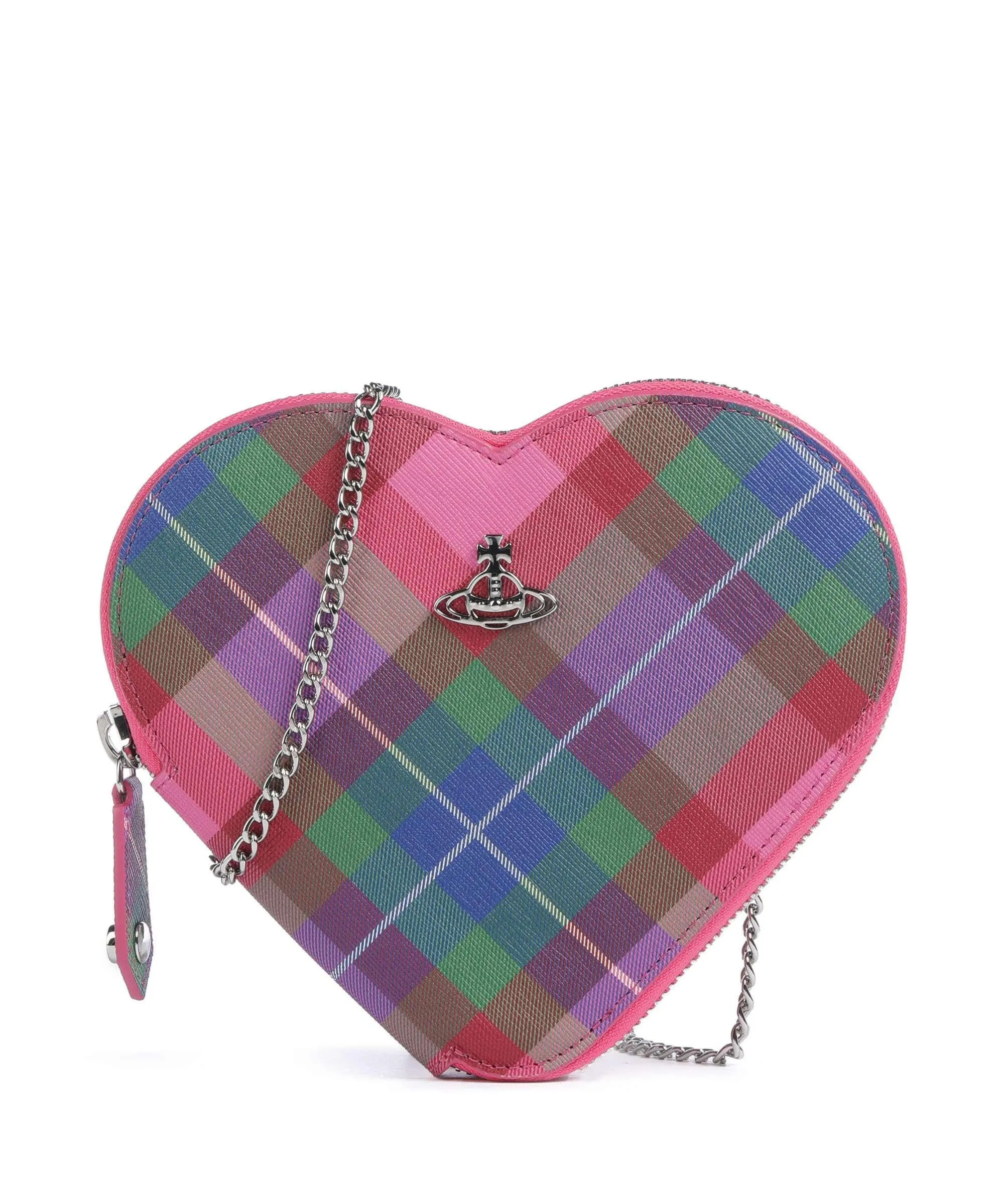  Vivienne Westwood Saffiano Heart Borsa a tracolla pelle sintetica multicolore  
