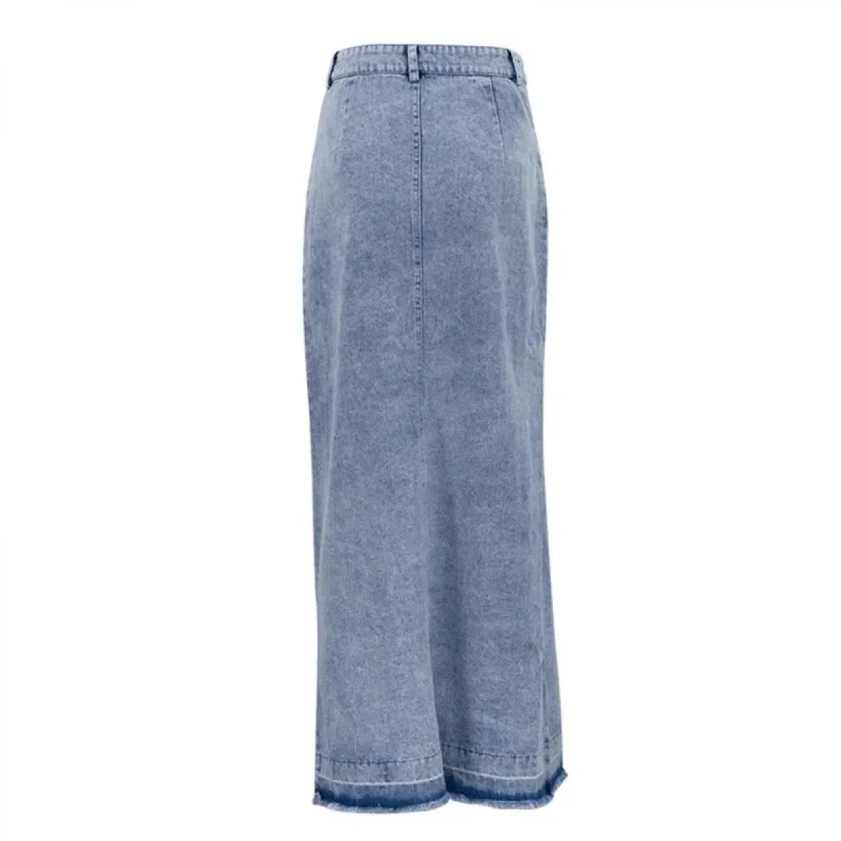 Xpqbb Gonne a metà polpaccio divise alla moda Donna Estate Nuova gonna di jeans dritta a vita alta Donna Vintage Streetwear Casu